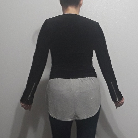 Free Generation Moto-Style Velvet Jacket - Picture 7 of 8